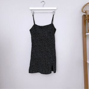 Black and White Speckled Mini Dress